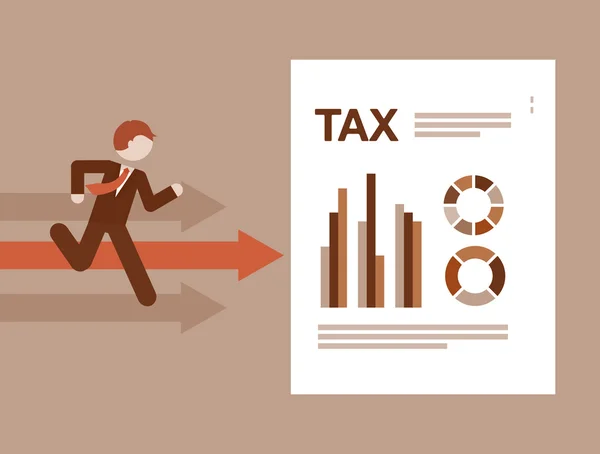 Tax payment  design — Stock Vector