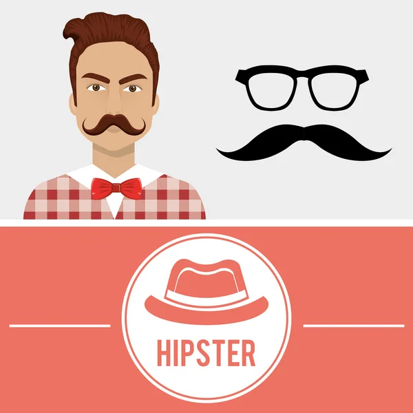 Conception d'accessoires Hipster — Image vectorielle