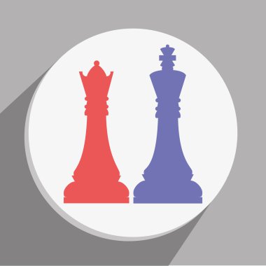 Satranç oyun simgesi tasarım,