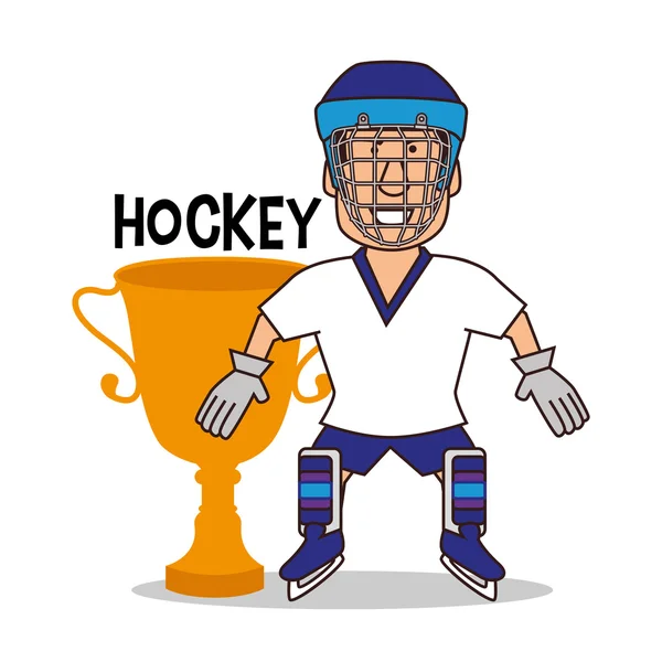 Hockey Design sportif — Image vectorielle