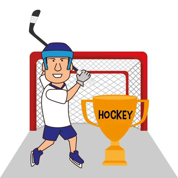 Hockey Design sportif — Image vectorielle