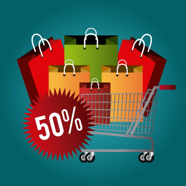 Cyber Monday shopping sezon — Vector de stoc