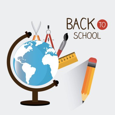 Geri okul sezonu tasarım.