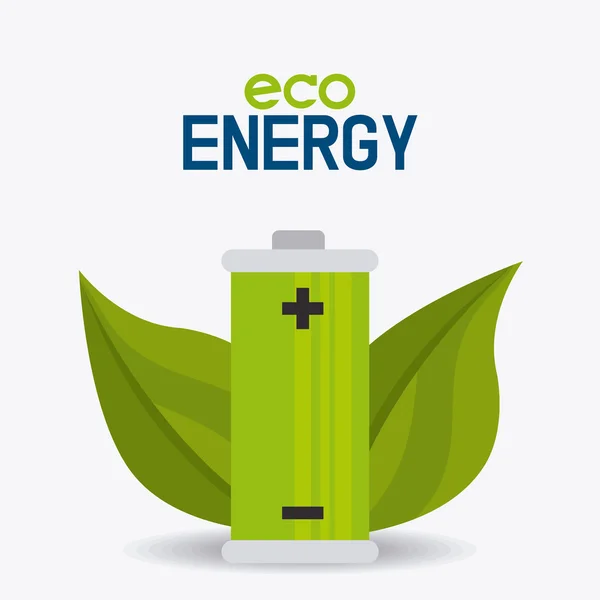 Green energy ecology design — Stock Vector