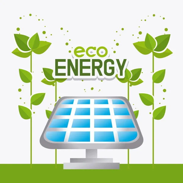 Green energy ecology design — Stock Vector