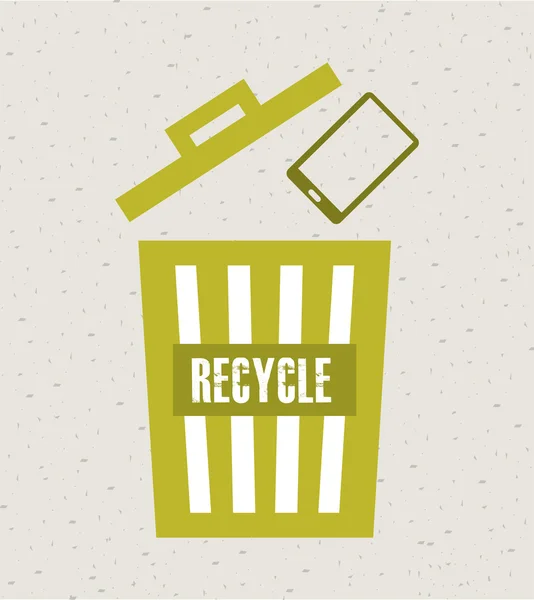 Projeto de conceito de reciclagem —  Vetores de Stock
