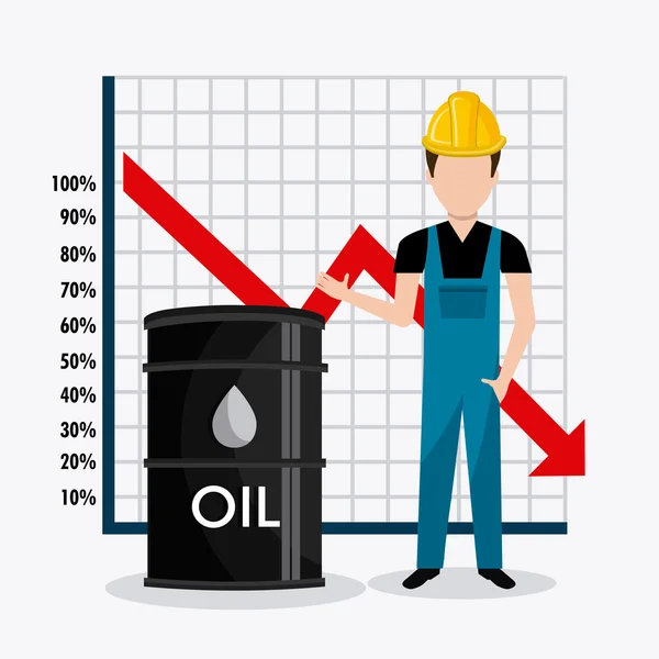 Fuel prices economy design — Stock Vector