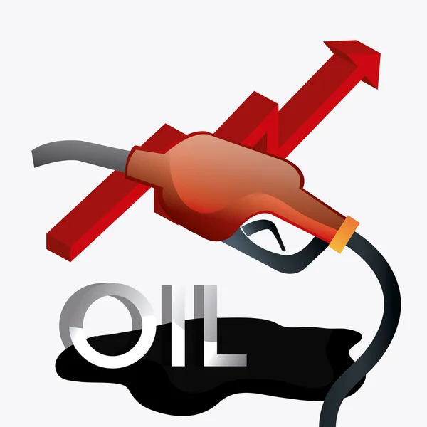 Konstrukce ekonomiky ceny paliva — Stockový vektor