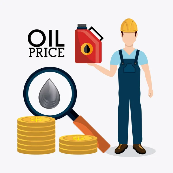 Fuel prices economy design — Stock Vector