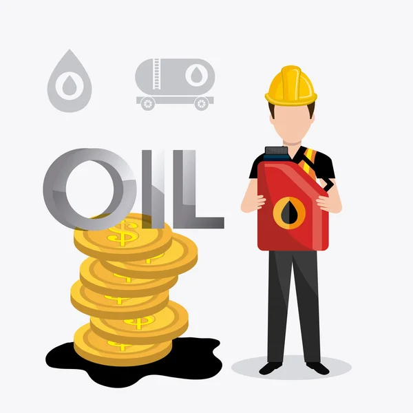 Progettazione economica dei prezzi del carburante — Vettoriale Stock