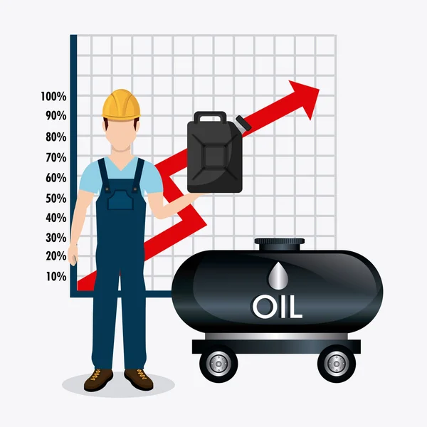 Precios de combustible economía diseño — Vector de stock