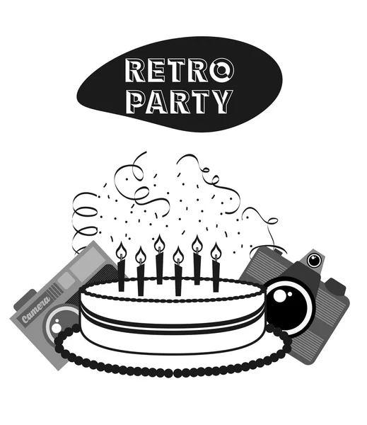 Retro party design — Stock vektor