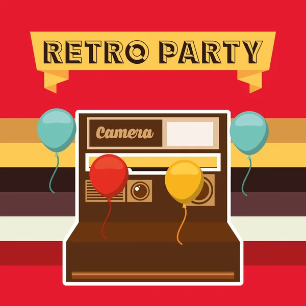 Diseño de fiesta retro — Archivo Imágenes Vectoriales