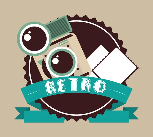 Design de câmera retro — Vetor de Stock