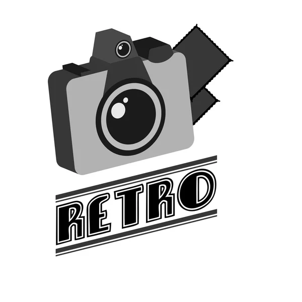 Retro kamera design — Stock vektor