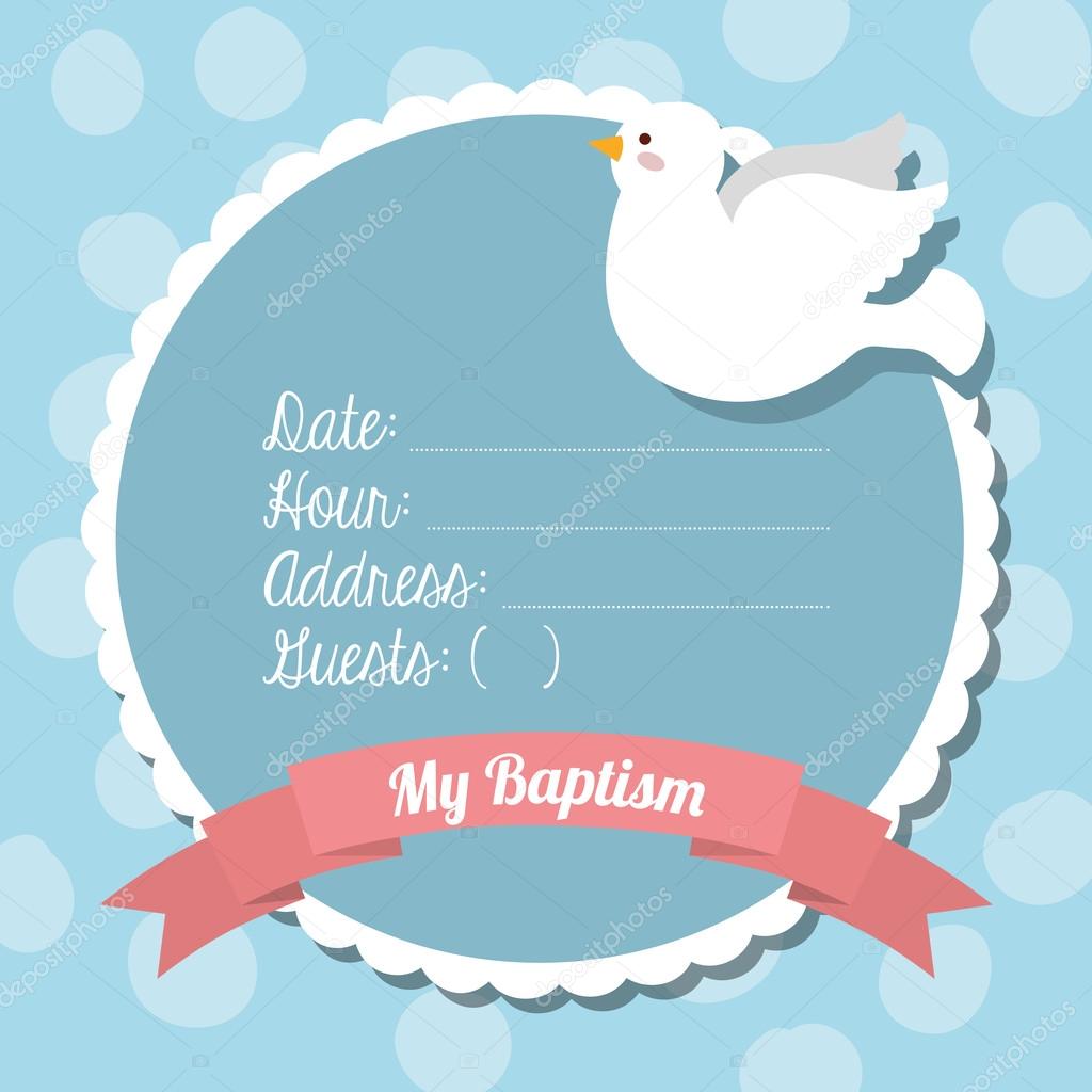 baptism invitation design