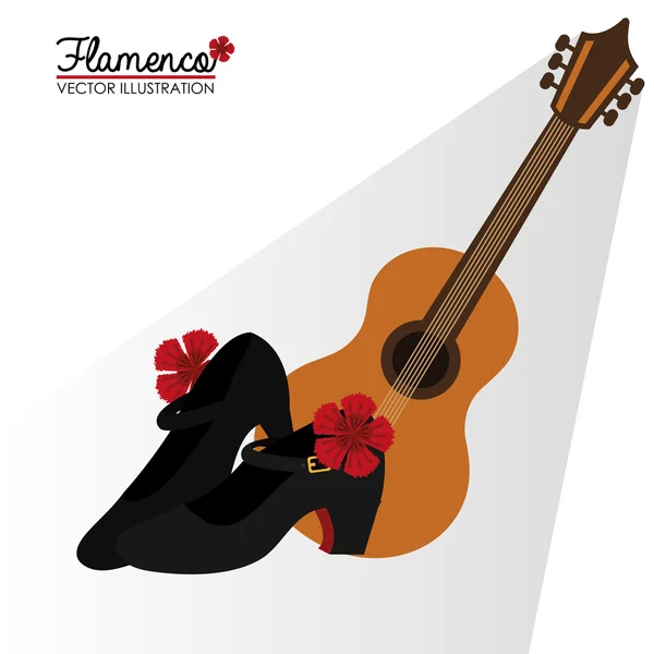 Flamenco culture design — Stock Vector