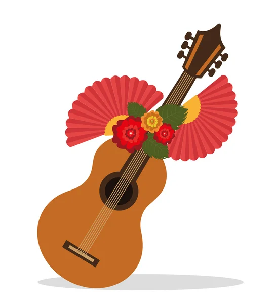 Design de la culture flamenco — Image vectorielle