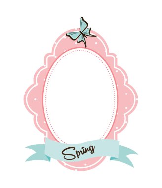 güzel kelebek çerçevesi