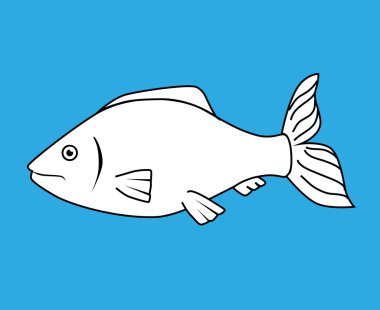 Balık simgesini grafik tasarım