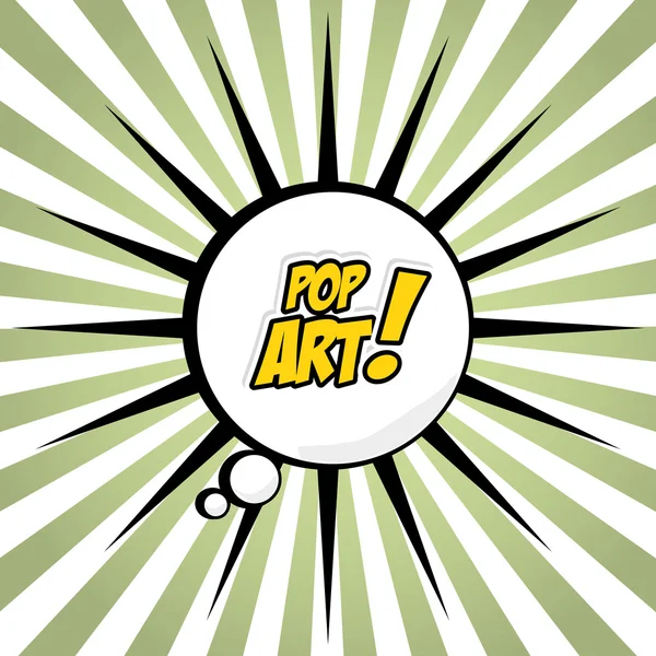 Bolla di pop art comica — Vettoriale Stock