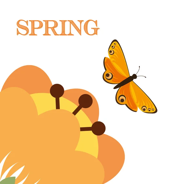 Välkommen våren design — Stock vektor