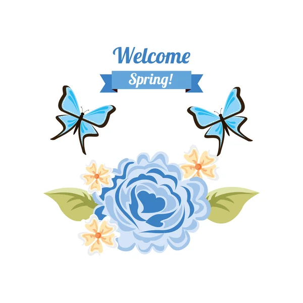 Welcome spring design — Stock Vector