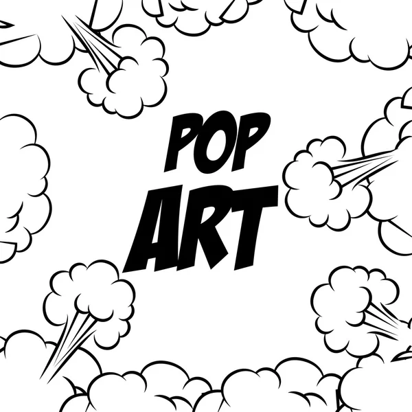 Bolha de arte pop cômica — Vetor de Stock