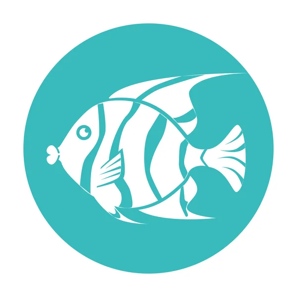 Icône poisson design graphique — Image vectorielle