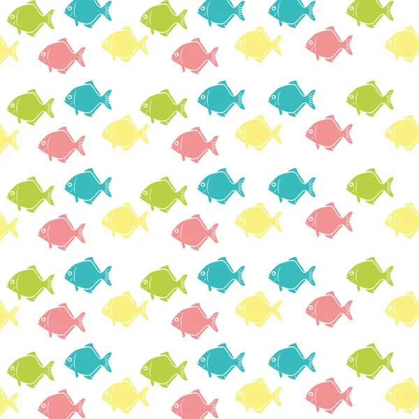 Grafický design ikony ryb — Stockový vektor