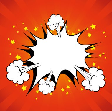 Tasarım pop sanat komik kabarcıklar