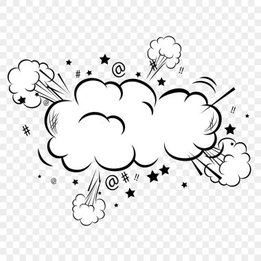 Tasarım pop sanat komik kabarcıklar