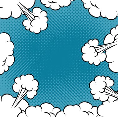 Tasarım pop sanat komik kabarcıklar