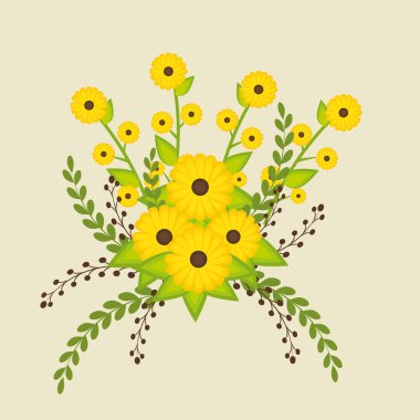 Çiçek ve çiçek tasarım.