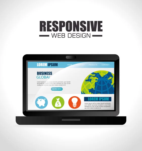 Responsive web design. — Stock Vector