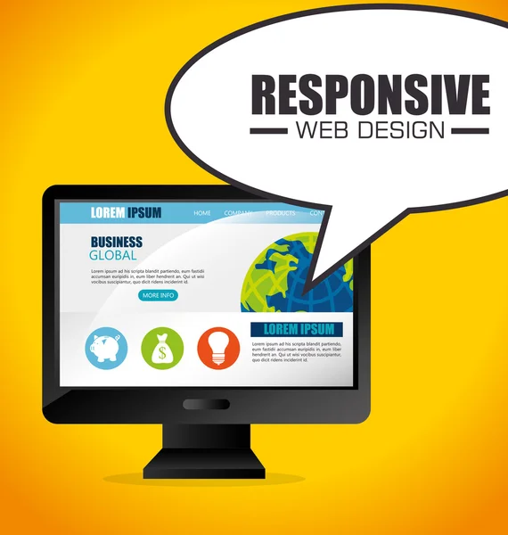 Responsive web design. — Stock Vector