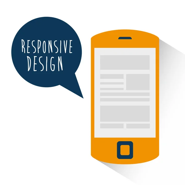 Responsivt webdesign. – Stock-vektor