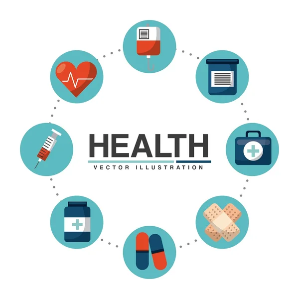 Концепция здравоохранения — стоковый вектор