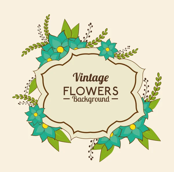 Blumen und florales Design — Stockvektor