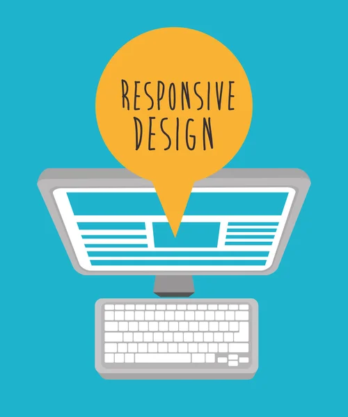 Responsive Webdesign — Stockvektor