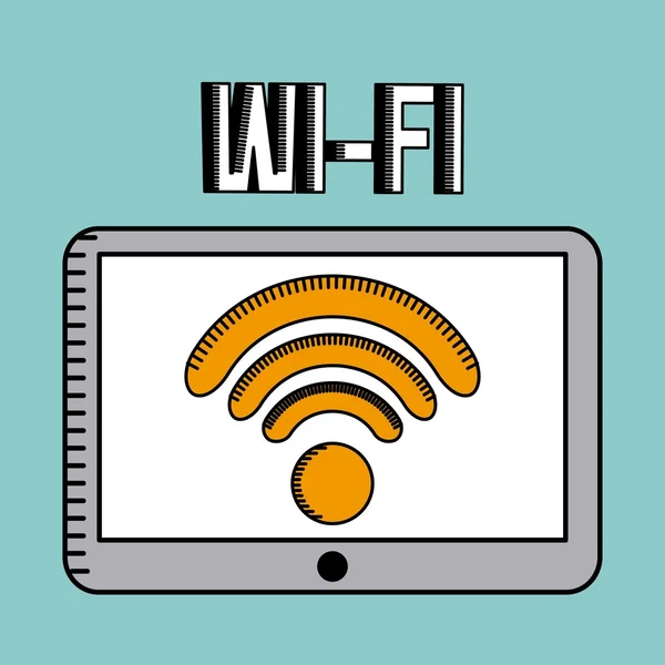 Design der Wifi-Verbindung — Stockvektor