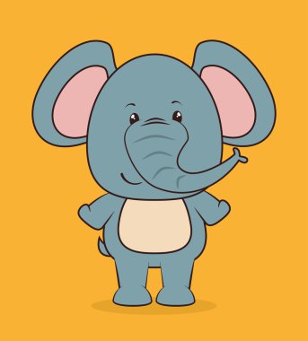 Hayvan karikatür grafik tasarım