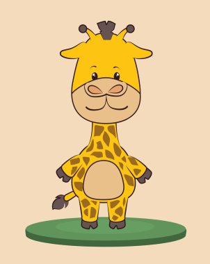 Hayvan karikatür grafik tasarım