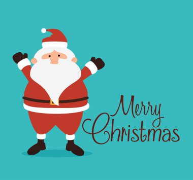 Neşeli Noel renkli kart