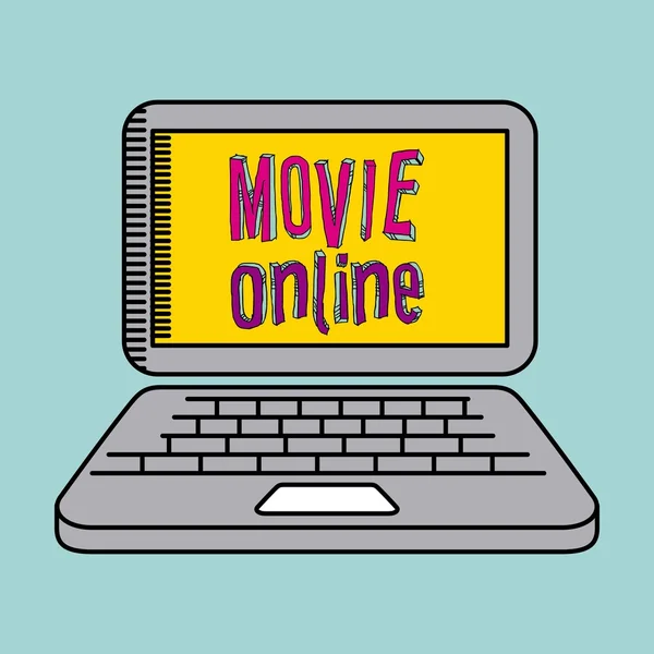 Online-Filmgestaltung — Stockvektor