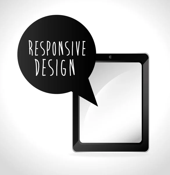 Responsivt webdesign – Stock-vektor
