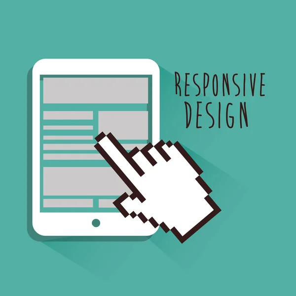 Responsivt webdesign – Stock-vektor