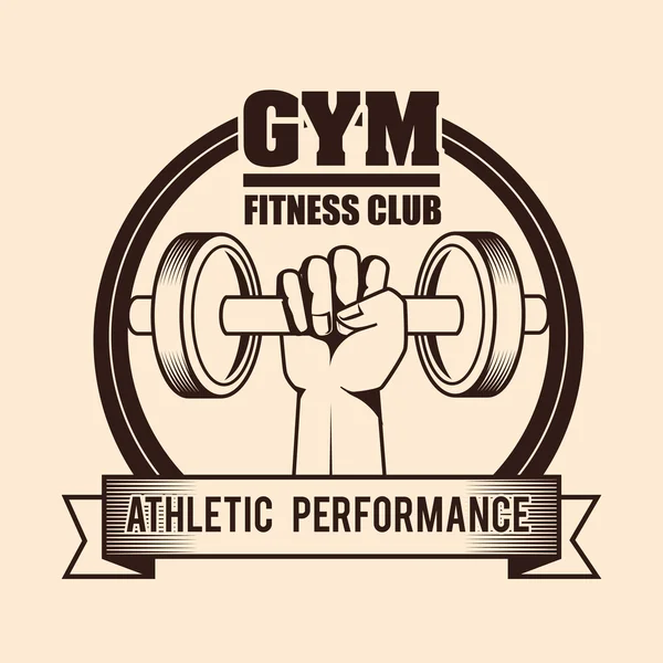 Diseño de estilo de vida gimnasio y fitness — Vector de stock