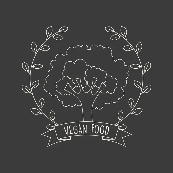 Diseño de alimentos veganos — Vector de stock