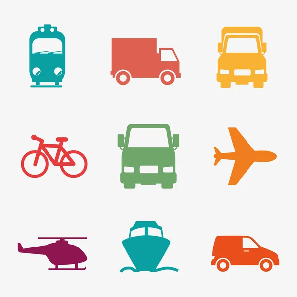 Transport, delivery and shipping — Stock Vector